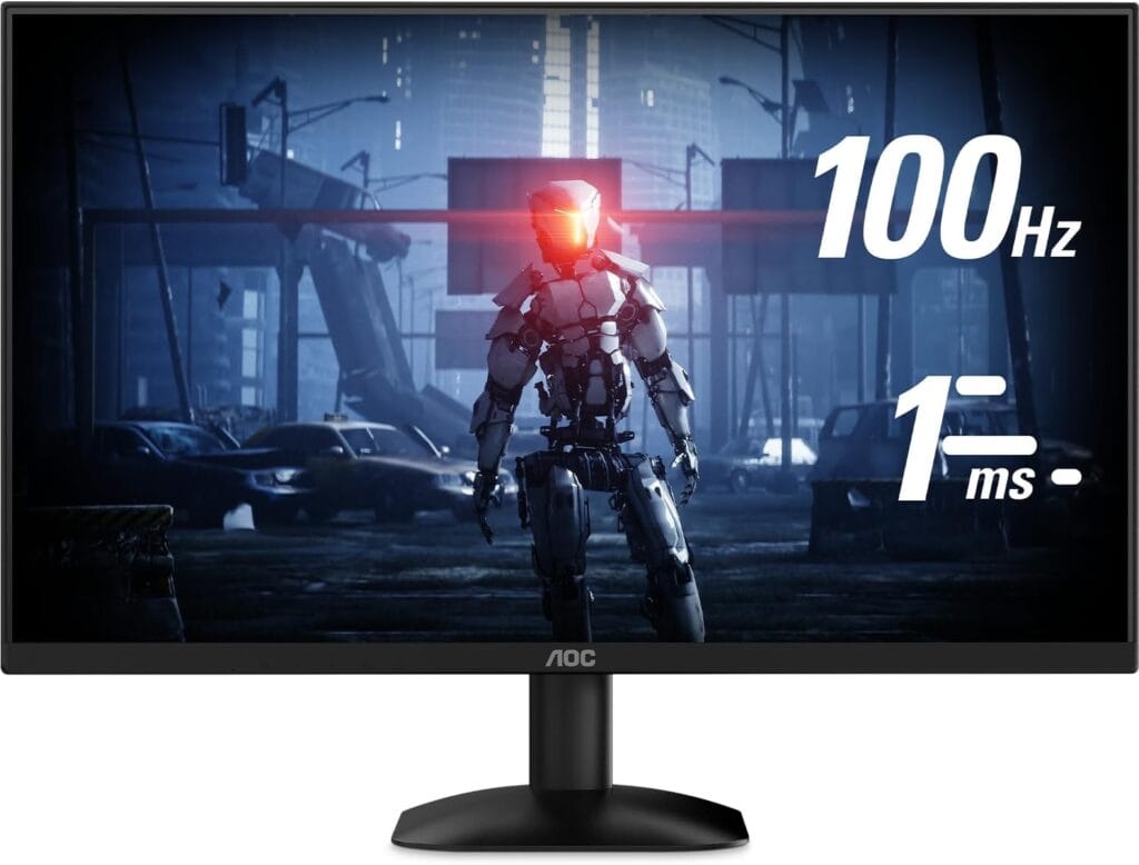 Monitor gamer AOC 24 polegadas modelo 24B35HM2 com taxa de atualização de 100Hz