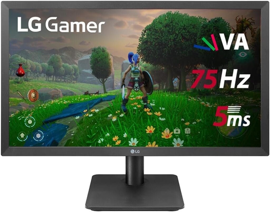 Monitor gamer LG 21,5 polegadas modelo 22MP410-B com tecnologia FreeSync