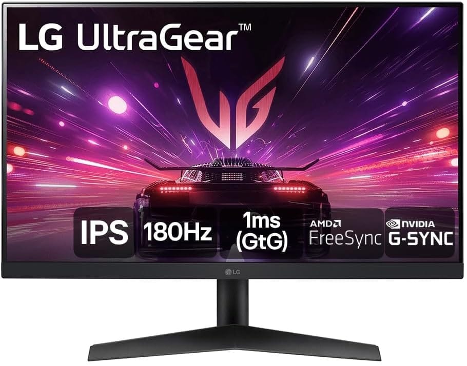 Monitor gamer LG UltraGear 24 polegadas modelo 24GS60F-B com tecnologia FreeSync