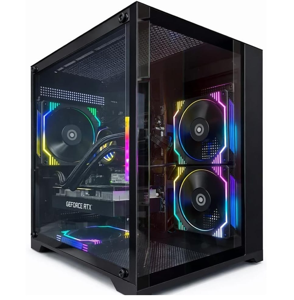 PC Gamer Live Ryzen 5 5500, 16GB RAM RGB, NVME M.2 500GB com 4 ventoinhas